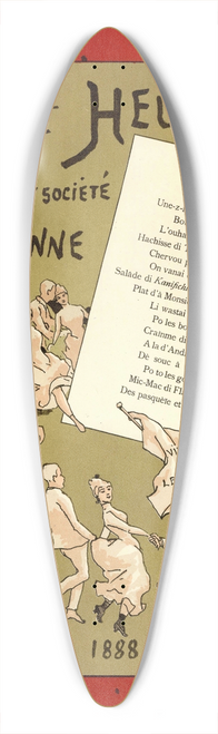 Armand Rassenfosse - XXIIme Heureie de lSocit wallonne. Menu du vingt-et-unime banquet de la Socit de langue et de littrature wallonnes du 7 janvier 1888 39.3 inch art pintail longboard deck