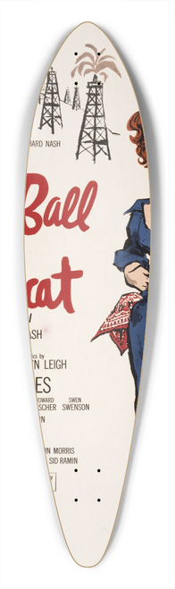 Artcraft Lithograph - Lucille Ball lin Wildcat 39.3 inch art pintail longboard deck
