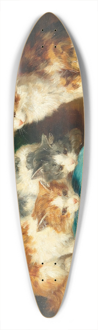 Arthur-Alfred Brunel de Neuville - Whats That Then 39.3 inch art pintail longboard deck