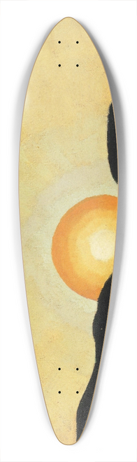 Arthur Dove - Sunrise, Northport Harbor 39.3 inch art pintail longboard deck