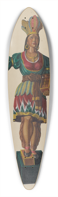 Arthur Mathews - Cigar Store Indian 39.3 inch art pintail longboard deck