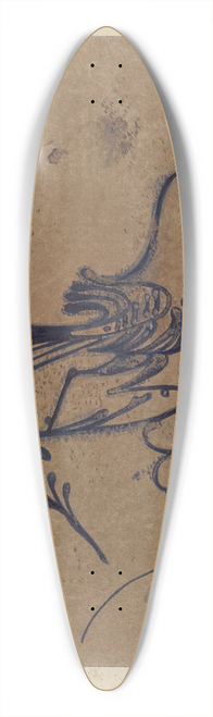 Arthur Mathews - Stoneware Jug 39.3 inch art pintail longboard deck