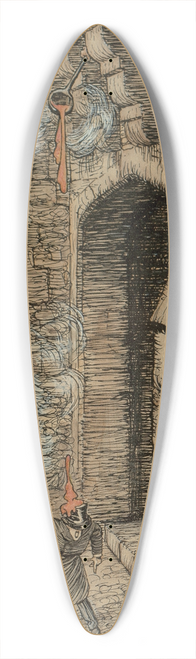 Arthur Rackham - How Youd Frown Should a Ladleful Fall on Your Crown 39.3 inch art pintail longboard deck