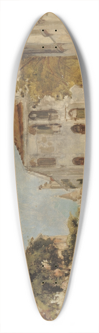 Ary-Arnold Scheffer - Vue de Venise 39.3 inch art pintail longboard deck