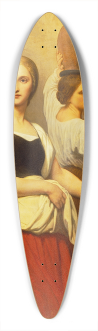 Ary Scheffer - Margaret at the Fountain 39.3 inch art pintail longboard deck
