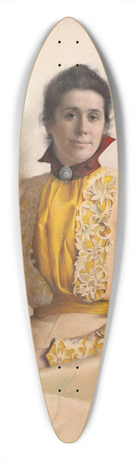 Asta Nrregaard - Portrait of Marthine Cappelen Hjort 39.3 inch art pintail longboard deck
