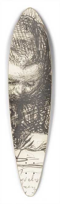 August Alleb - Allerafgrijselijkste inspanning van een marmot bij het leren lezen 39.3 inch art pintail longboard deck