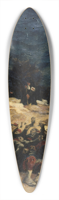 Auguste Andre Lanon - Zouaves morts dans une tranche. Scne de la guerre de 1870 39.3 inch art pintail longboard deck