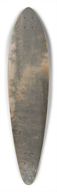 August Jerndorff - De hje Rr med de svaje, blde Duske, og de Siv [], og de krogede Ellestammer og Buskene langs Aaen 39.3 inch art pintail longboard deck