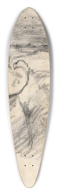 August Kratzer - Posten an der Front Leningrad 39.3 inch art pintail longboard deck