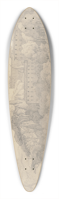 August Lucas - Die Villa Falconieri bei Frascati 39.3 inch art pintail longboard deck