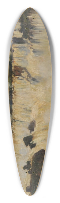 Augusto Ballerini - La cascada del Iguaz 39.3 inch art pintail longboard deck