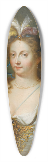 Balthasar Beschey - A Lady In Oriental Dress 39.3 inch art pintail longboard deck