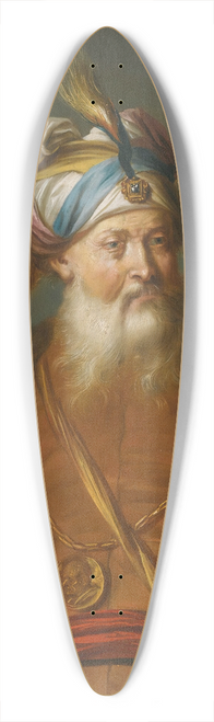 Balthasar Beschey - A Turbaned Man In Oriental Dress 39.3 inch art pintail longboard deck