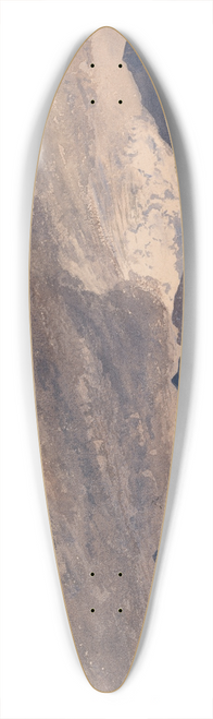 Barbara Bodichon - View of Snowdon with a Stormy Sky 39.3 inch art pintail longboard deck