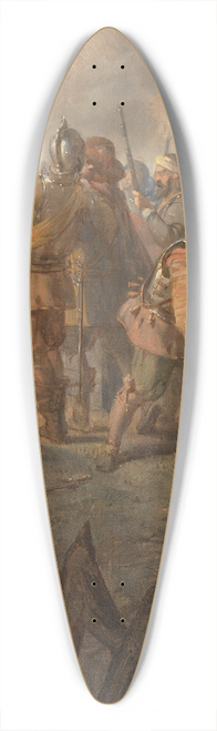 Barend Wijnveld - The heroic defense of Aardenburg, Anno 1672 39.3 inch art pintail longboard deck