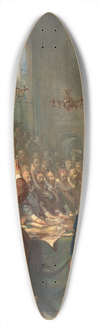 Barend Wijnveld - The Peace of Munster, Anno 1648 39.3 inch art pintail longboard deck
