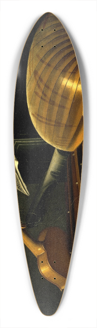 Bartholomeo Bettera - Still Life with Musical Instruments and Books 39.3 inch art pintail longboard deck