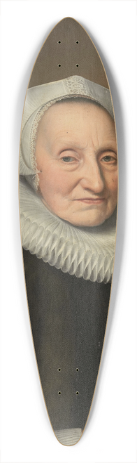 Bartholomus Sarburgh - Portrait of Belia Claesdr (1566-in or after 1652) 39.3 inch art pintail longboard deck
