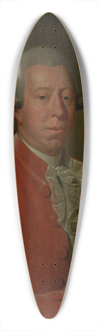 Benjamin Samuel Bolomey - Portrait of Pieter van den Santheuvel (1732-1799) 39.3 inch art pintail longboard deck