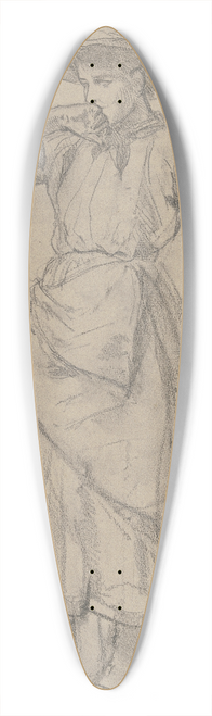 Benjamin Vautier - Junge Buerin aus dem willigen Modell 39.3 inch art pintail longboard deck