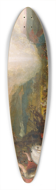 Benjamin West - Joshua passing the River Jordan with the Ark of the Covenant 39.3 inch art pintail longboard deck