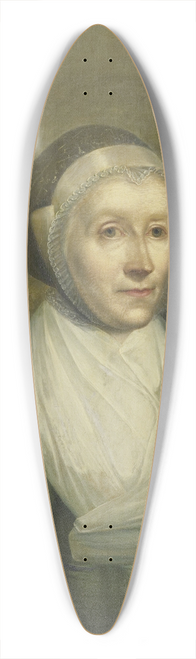 Benjamin Wolff - Portrait of Christina Sebilla Charlotte Bakhuizen (1750-1810) 39.3 inch art pintail longboard deck