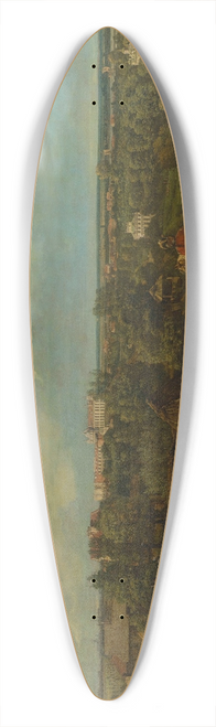 Bernardo Bellotto - View of Ujazdw and azienki 39.3 inch art pintail longboard deck