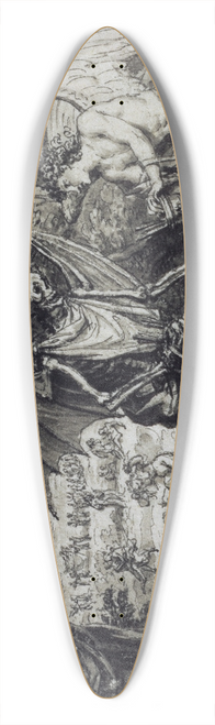 Bernard Picart - Cupid and Death 39.3 inch art pintail longboard deck