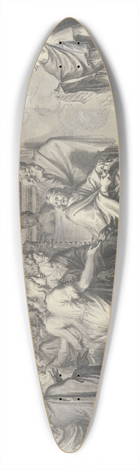 Bernard Picart - Ein Rmer wirft in Gegenwart vieler Personen Papierrollen ins Feuer 39.3 inch art pintail longboard deck