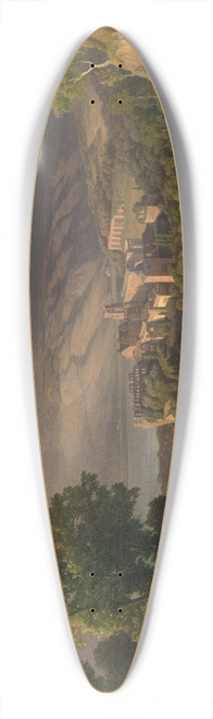 Bernhard Fries - Blick auf Heidelberg 39.3 inch art pintail longboard deck