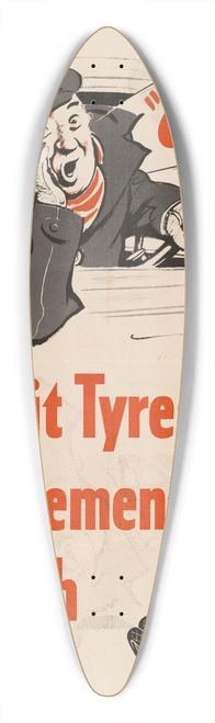 Bert Thomas - Submit Tyres for Replacement When Smooth 39.3 inch art pintail longboard deck