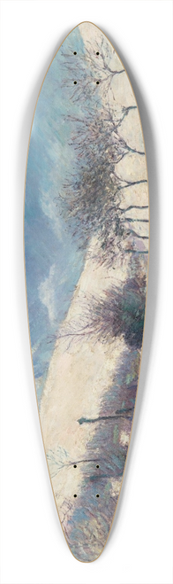 Blanche Hosched-Monet - Paysage effet de neige, le Val prs de Giverny 39.3 inch art pintail longboard deck