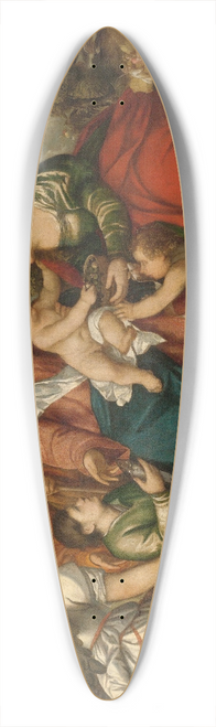 Bonifacio Veronese - The Holy Family With Saint Dorothy And The Infant John The Baptist, And Tobias With An Angel 39.3 inch art pintail longboard deck