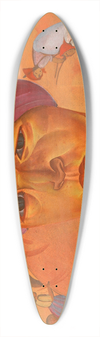 Boris Grigoriev - Russian Peasant Woman 39.3 inch art pintail longboard deck