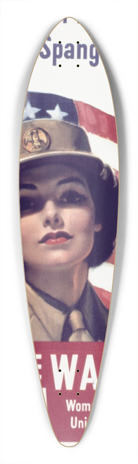 Bradshaw Crandell - Are you a girl with a star-spangled heart 39.3 inch art pintail longboard deck