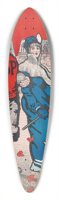 Bristow Adams - Saint Pauls School 39.3 inch art pintail longboard deck