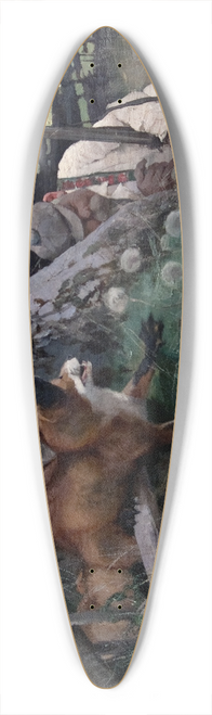 Bruno Liljefors - Hunter and Fox 39.3 inch art pintail longboard deck