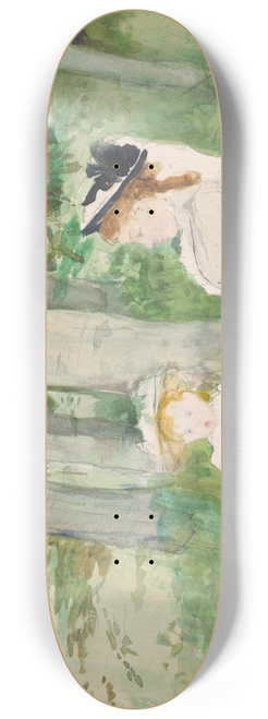 Berthe Morisot - At The Edge Of The Forest (Edma And Jeanne) 8.25 inch art skate deck