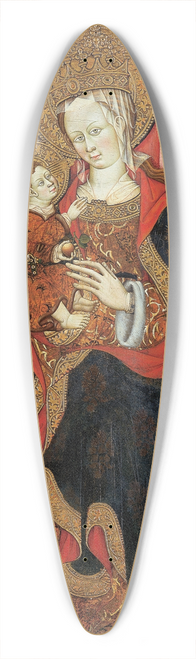 Burnham Master - Virgin and Child Enthroned with Angels Making Music 39.3 inch art pintail longboard deck