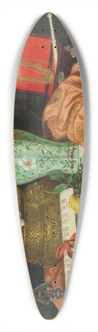 Camilla Friedlnder - A Still Life with Music Sheets, a Jewellery Box and an Asian Vase 39.3 inch art pintail longboard deck