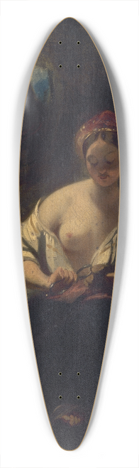 Camille-Joseph-Etienne Roqueplan - Le lion amoureux 39.3 inch art pintail longboard deck