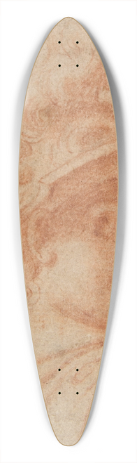 Camillo Procaccini - Bust of a Warrior Wearing a Plumed Helmet, Looking Toward Spectator Over His Right Shoulder 39.3 inch art pintail longboard deck