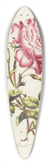 Carington Bowles - Rose 39.3 inch art pintail longboard deck