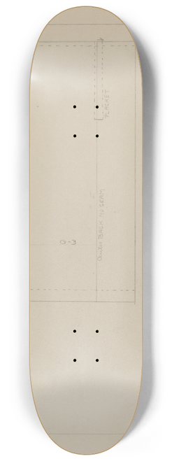 Bessie Forman - Pattern for a Dress 8.25 inch art skate deck