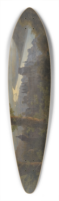 Carl Dahl - The Castle of Heidelberg 39.3 inch art pintail longboard deck