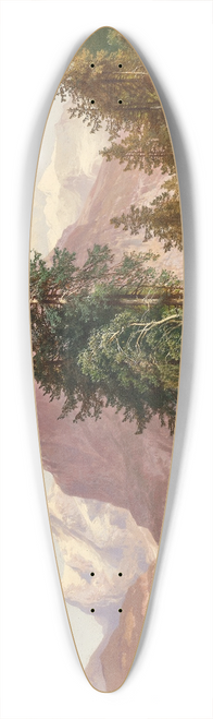Carl Hasch - Der Eiger, der Mnch und der Silberhorn in der Schweiz 39.3 inch art pintail longboard deck