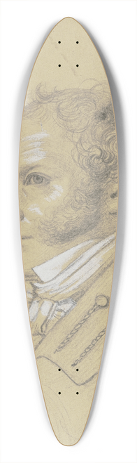 Carl Hoff - Leibkutscher des Barons von Bethmann 39.3 inch art pintail longboard deck