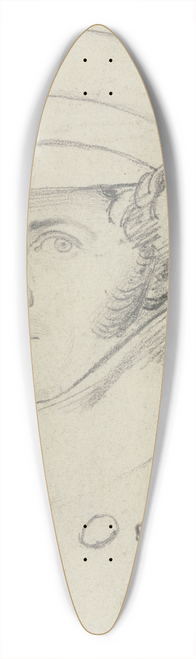 Carl Hoff - Portrait of Hartmann 39.3 inch art pintail longboard deck