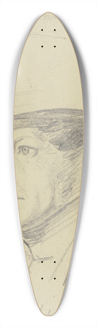 Carl Hoff - Portrait of Uslar Gleichen 39.3 inch art pintail longboard deck